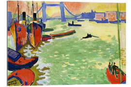 Quadro em plexi-alumínio The Thames and Tower Bridge, 1907