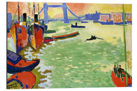 Magnettafel Die Themse und Tower Bridge, 1907