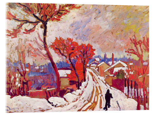 Akrylglastavla Landscape in the Snow, 1905