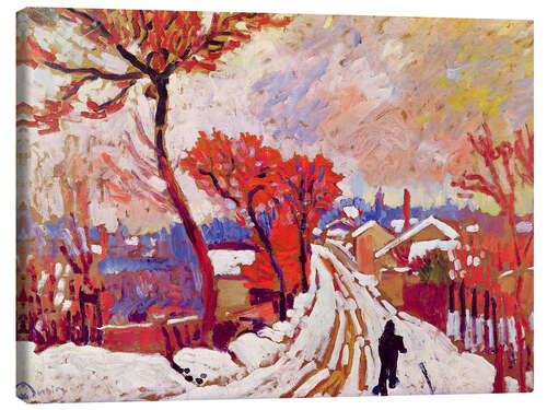 Tableau sur toile Paysage sous la neige, 1905