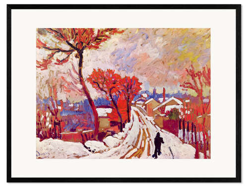 Framed art print Landscape in the Snow, 1905