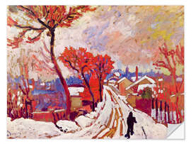 Wandsticker Landschaft im Schnee, 1905