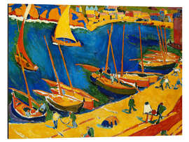 Aluminiumtavla Collioure: The fishing port, 1905
