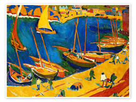 Wandbild Collioure: Der Fischerhafen, 1905 - André Derain