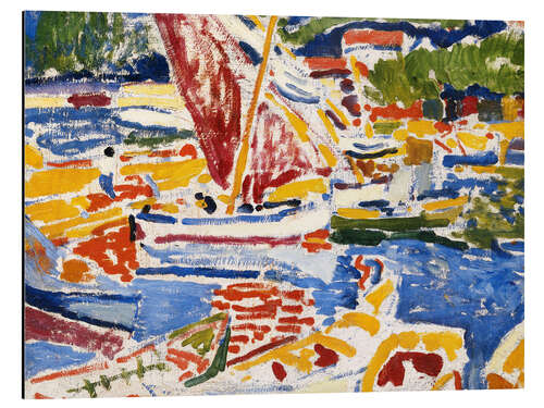 Print på aluminium Le Petit Port, l'Estaque, 1905