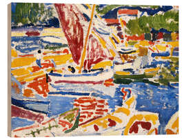 Cuadro de madera Le Petit Port, l'Estaque, 1905 - André Derain