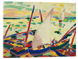 Acrylglasbild Boote auf dem Strand bei Collioure, 1905