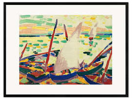 Framed art print Boats on the beach at Collioure, 1905