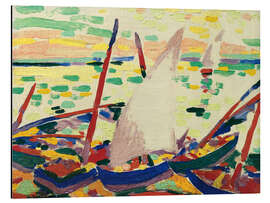 Magnettafel Boote auf dem Strand bei Collioure, 1905