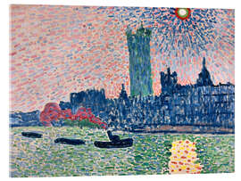 Obraz na szkle akrylowym Westminster from the South Bank, London, 1905 - André Derain