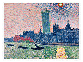 Wandbild Westminster von der South Bank, London, 1905 - André Derain