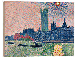 Holzbild Westminster von der South Bank, London, 1905 - André Derain