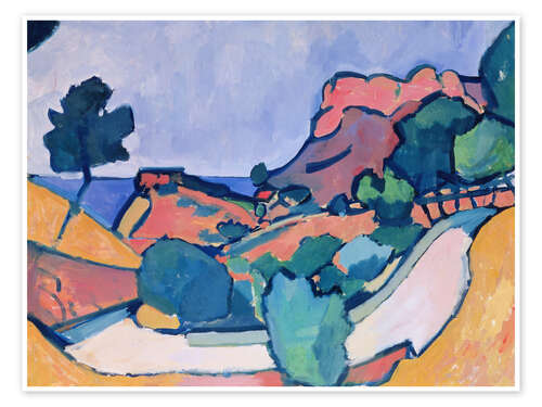 Poster Mountain Road, 1907