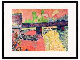 Framed art print Charing Cross Bridge, London, 1906