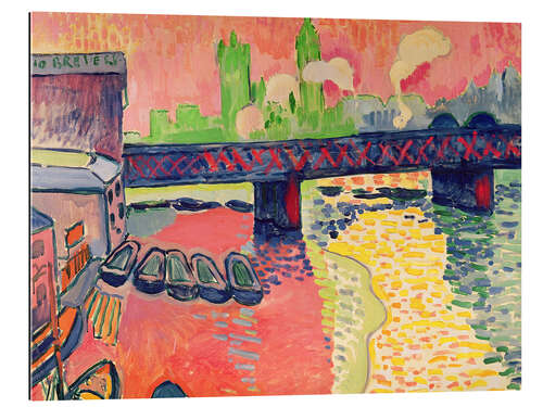 Quadro em plexi-alumínio Charing Cross Bridge, London, 1906