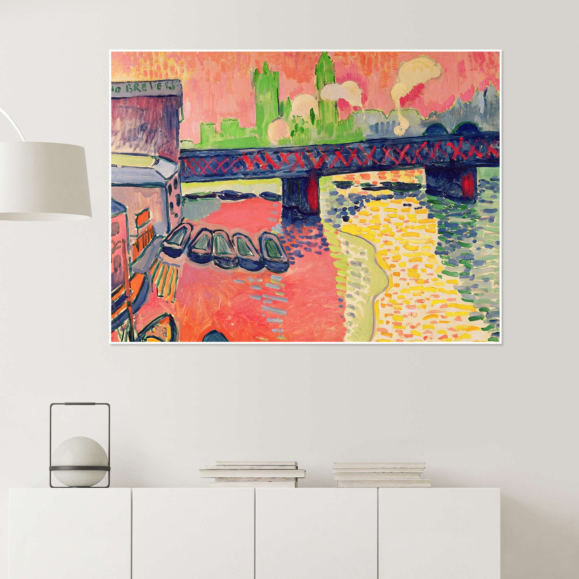 Charing Cross Bridge, London, 1906 print by André Derain