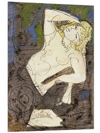 Hartschaumbild Reclining Nude