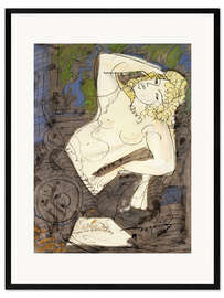 Gerahmter Kunstdruck Reclining Nude