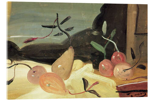 Tableau en verre acrylique Nature morte aux poires