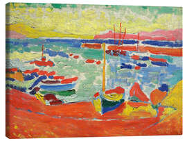 Leinwandbild Boote an der Küste von Collioure, 1905