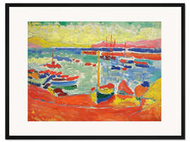 Gerahmter Kunstdruck Boote an der Küste von Collioure, 1905