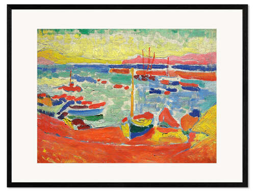 Framed art print Boat at Collioure, 1905