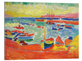 Tableau en plexi-alu Bateaux sur la côte de Collioure, 1905