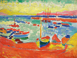 Magnettafel Boote an der Küste von Collioure, 1905