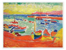 Wandbild Boote an der Küste von Collioure, 1905 - André Derain