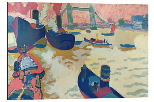 Alubild Schlepper auf der Themse, 1906