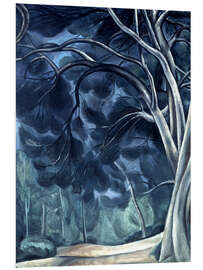 Hartschaumbild Drei Baumstämme, 1912