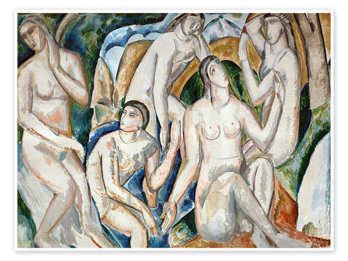 Póster Bathers, 1908