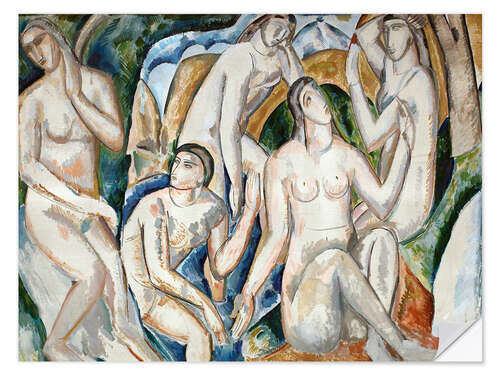 Naklejka na ścianę Bathers, 1908