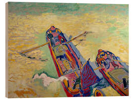 Obraz na drewnie The Two Barges, 1906 - André Derain