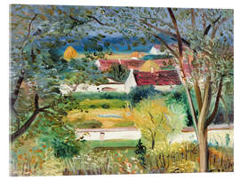 Tableau en verre acrylique Jardin a Ponnermaire en Montois, 1945 - André Derain