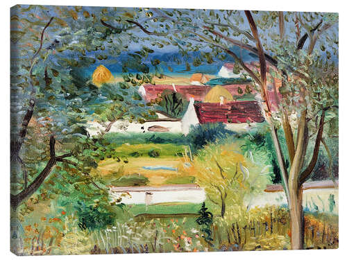 Tableau sur toile Jardin a Ponnermaire en Montois, 1945