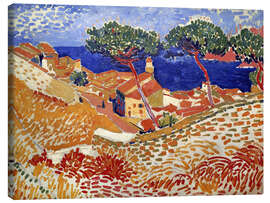 Canvas-taulu Collioure, the Village and the Sea, 1905 - André Derain