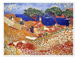 Wandbild Collioure, the Village and the Sea, 1905 - André Derain