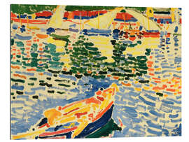 Tableau en plexi-alu Bateaux dans le port de Collioure, 1905