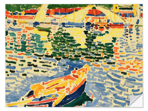 Selvklebende plakat Boats in the port of Collioure, 1905