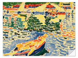 Wall sticker Boats in the port of Collioure, 1905