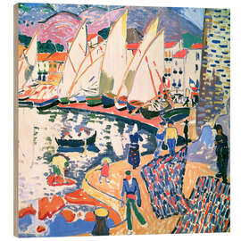 Trätavla Drying the Sails, 1905