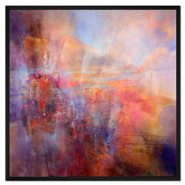 Gerahmter Kunstdruck Synfonie - tanzende Formen