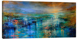 Leinwandbild Hier und Jetzt - Strahlende Landschaft - Annette Schmucker