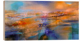 Quadro de madeira Radiant Horizon - Annette Schmucker