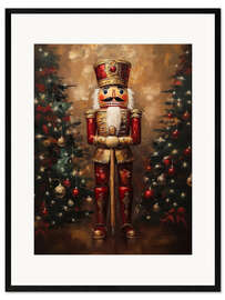 Gerahmter Kunstdruck Nussknacker Tradition