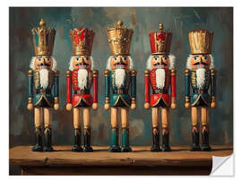 Selvklæbende plakat Christmas Nutcracker