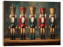 Wood print Christmas Nutcracker