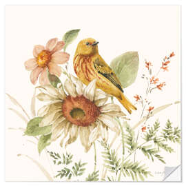 Wandsticker Sonnenblumengeflüster II - Lisa Audit