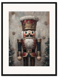 Gerahmter Kunstdruck Traditioneller Weihnachtsnussknacker